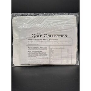 Dimensions Gold Collection Christmas Angel Stocking 8498 Needlepoint Kit Holiday